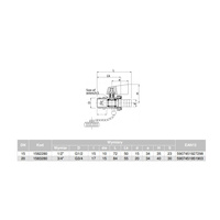 Zawór kulowy VALVEX Omni mosiądz niklowany, PN10 3/4'' GZ x złączka do węża, uchwyt: dźwignia