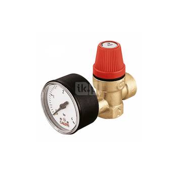 Zawór przelewowy CALEFFI 314 mosiądz 2,5 bar gz x gw 1/2''