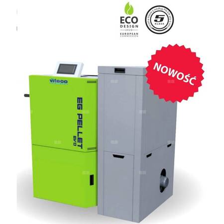 Kocioł na pellet VITECO EG PELLET EVO L 15 kW z zasobnikiem o pojemności 228 l