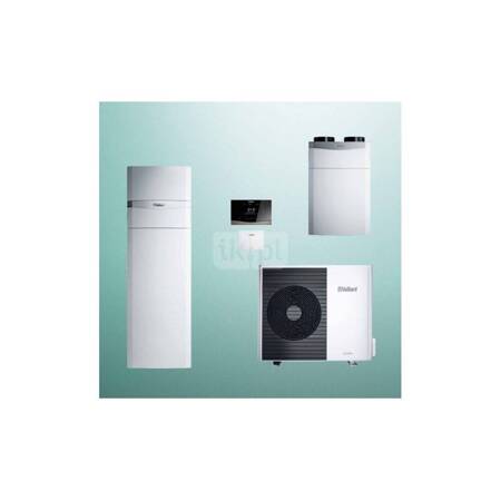 Pakiet Systemowy OZE - Pompa ciepła powietrzna powietrze-woda monoblok VAILLANT VWL 55/6A aroTHERM plus 5.4 kW 400 V + Centrala grzewcza uniTOWER VIH QW 190/6E + Rekuperator recoVAIR VAR 360/4 + Regulator sensoCOMFORT VRC 720