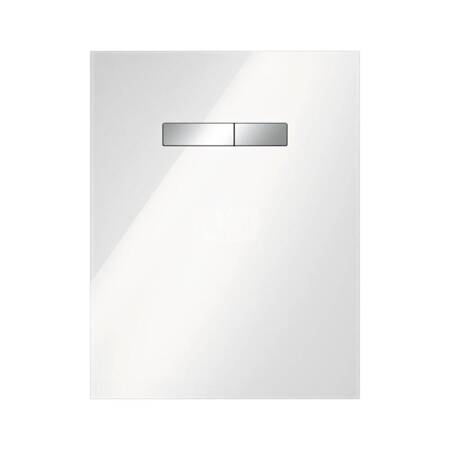 Przycisk spłukujący do stelaża (Mechaniczny) TECE TECElux szkło, kolor biały / chrom