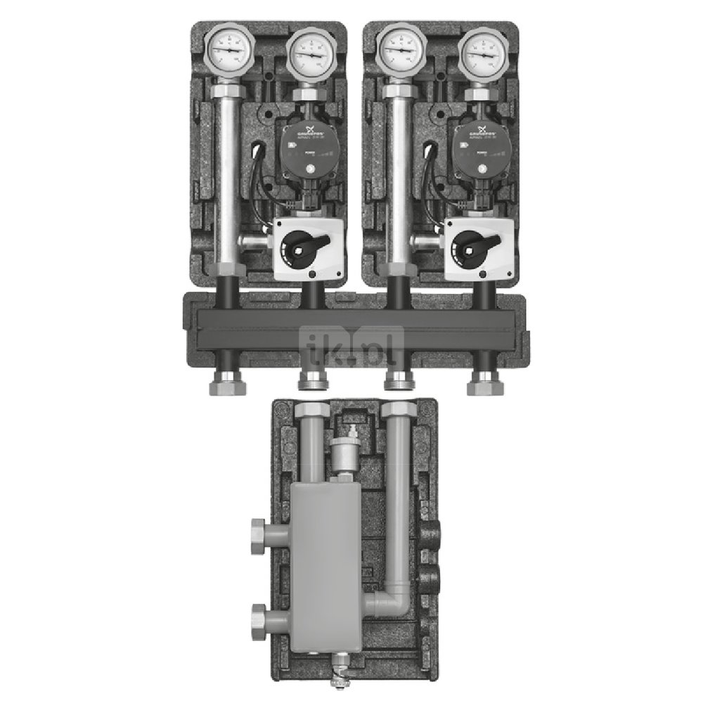 ZESTAW 1 MC/MC (MeiFlow Top S MC, DN25, GF UPM3, MeiFlow Top S Manifold for 3 HC, Silownik,Wartownik )